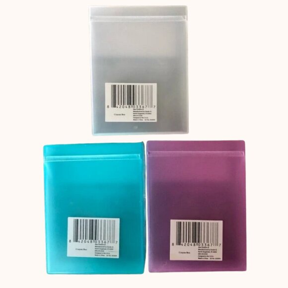 Crayon Boxes with Hinged Lids & Snap Closure, Three (3) Boxes - Picture 5 of 12